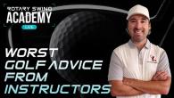 Worst Golf Advice from Instructors