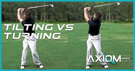 golf shoulder turn vs. tilt