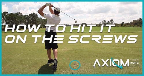 how to hit golf ball in center of face