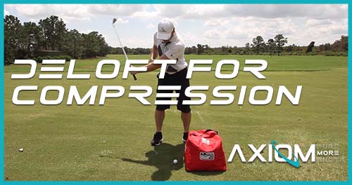 how to deloft clubface for more compression