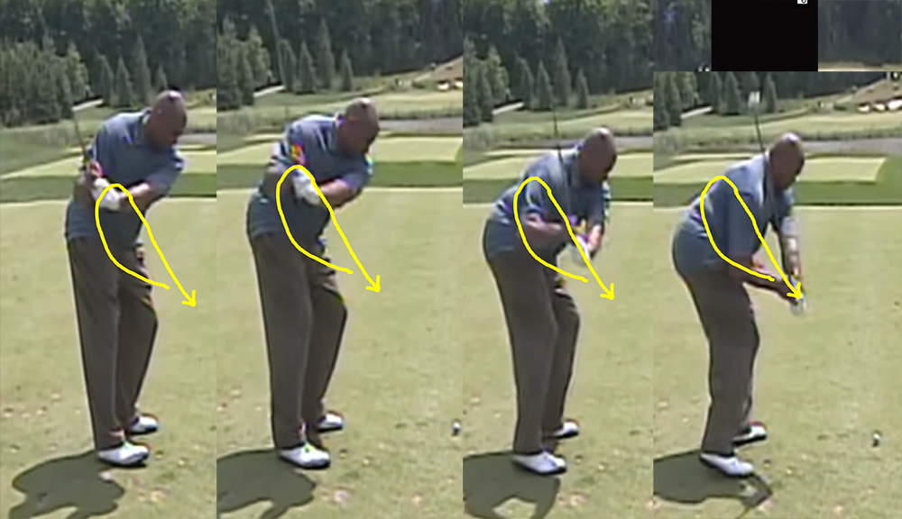 Charles Barkley's Golf Swing Hand Path