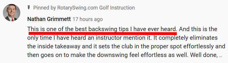 best backswing tip