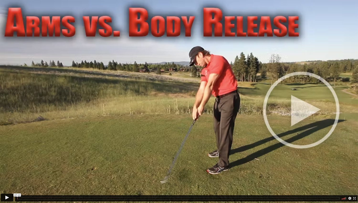 arms vs body release in golf swing