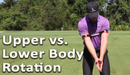 Upper vs. Lower Body Rotation in Backswing