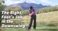 Role of the Right Foot in Downswing