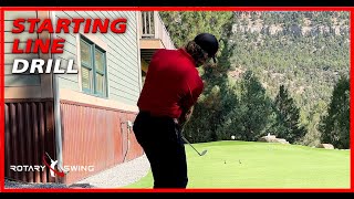 Pitch Shot Starting Line Drill